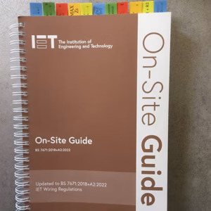 Page marker tabs for BS 7671 and OSG